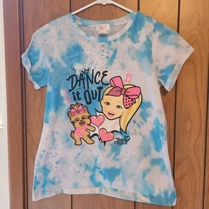 Sz Medium - JoJo Siwa T-Shirt- Blue Tie Dye Style